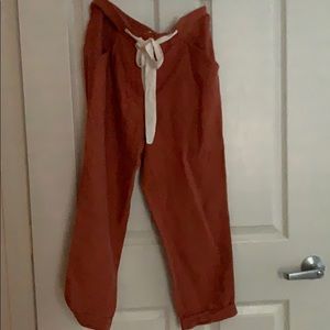 Aritzia Wilfred Allant linen blend pants